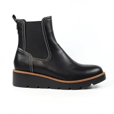 Image of Ladies Taylor Black Wedge Boot 6