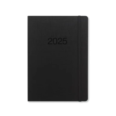 Image of Letts of London Memo A5 week to view 2025 diary black