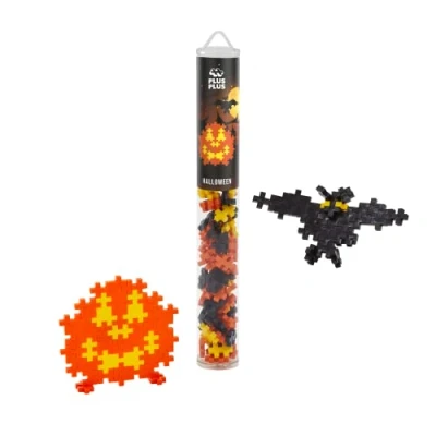 Image of Plus Building Blocks Toy Kids Construction Toys and Fun Halloween Decor, Creative Learning Resources STEM Play for Home Travel Girls Boys Age 5 100 Pieces
