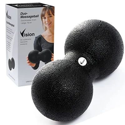 Image of Vision Duo Massage Ball I 8x16 cm Environmentally Friendly,Durable Material Self for Fascia Release Tension Trigger Point Therapy Current Regeneration Recommended by Professionals