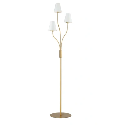 Image of CANTO 3 Light Multi Arm Floor Lamp Gold 38.5x158cm