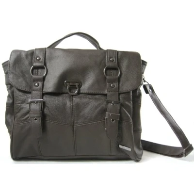 Image of Lorenz Real leather Satchel Design Handbag (Brown)