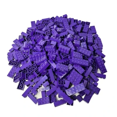 Image of LEGO Parts and Pieces: Reddish Brown 2x4 Brick x100