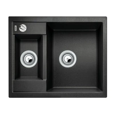 Image of Blanco Metra Silgranit PuraDur Kitchen Sink,Black (anthrazit schwarz),60cm Base Cabinet