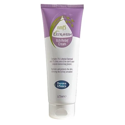 Image of Dermatonics Ultraveen Itch Relief Cream A Gentle, Perfume and Paraben Free Formula with Finnish Colloidal Oatmeal Comfort for Eczema Psoriasis Prone Skin 125 ml