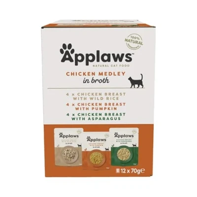 Image of Applaws Cat Pouch Multipack 12x70g Chicken Selection