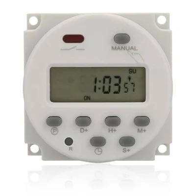 Image of Mini Programmable Timer Switch, 1 Second to 168 Hours, Electronic Automatic Time Control Device, 5V 12V 24V 110V 220V, Digital Wall/Panel Mount Timer[12V DC ]