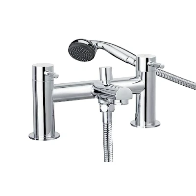 Image of Bristan Essentials Mios Bathroom Taps, Bath Filler