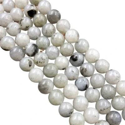 Image of AAA Natural Labradolite Gemstone 8mm Round Plain Beads 15&quot; Long Strand, for Jewelry Making, Beads, Use