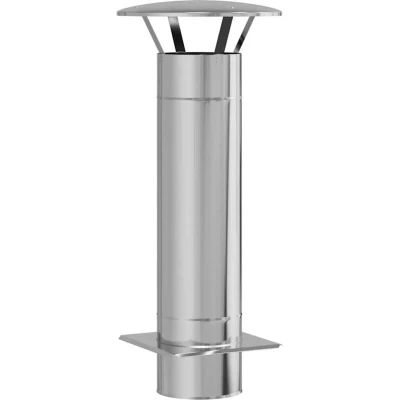 Image of vidaXL Chimney Extension Silver 35 x 82 cm Stainless Steel