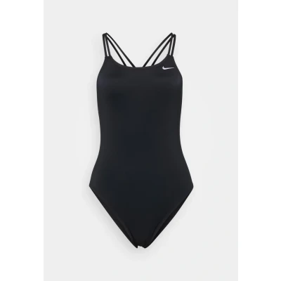 Image of NIKE Spiderback One Piece Swimsuit for Women, Womens, Sweatsuit, NESSA003 001, Black, 38