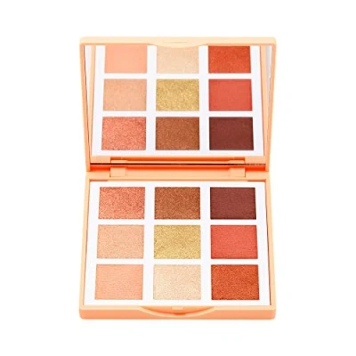 Image of 3INA MAKEUP The Sunset Eyeshadow Palette Multicolor 9 Buildable Longwearing Shades Highly Pigmented Peach Terracotta Golden Satin Matt Natural Finish Mirror Vegan Cruelty Free