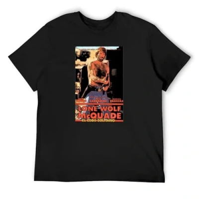 Image of Lone Wolf Mcquade Chuck Norris Movie 80S Action Film Fan T Shirt Black XXL