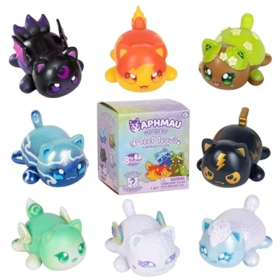 Image of Aphmau MeeMeow Mystery Figures Series 7; Blind Box, 1 of 8 Possible Elemental MeeMeows, Official Merch