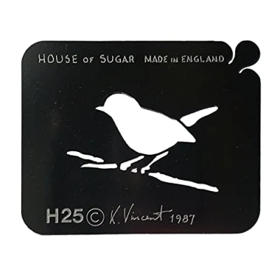 Image of Stainless Steel H25 Christmas Robin Cake Decorating/Card Making Stencil