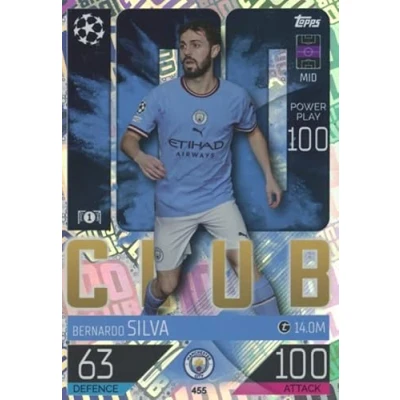 Image of Topps Match ATTAX 2022/23 Hundred Club Card Bernardo Silva