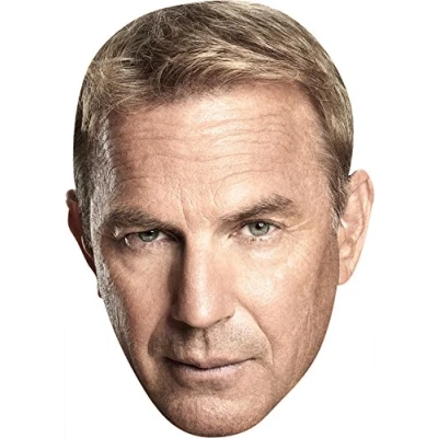 Image of FoxyPrinting Kevin Costner Celebrity Party Cardboard Face Mask Fancy Dress
