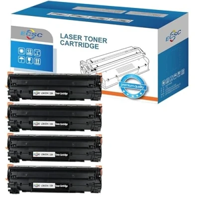 Image of ECSC Compatible Toner Cartridge CB435A / 35A Replacement For HP LaserJet P1005 P1006 P1007 P1008 P1009(Black, 4 Pack)