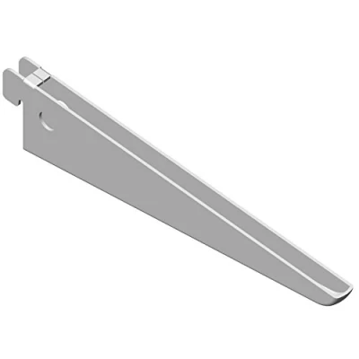 Image of Element System U beam shelving unit 2 row, pieces, 5 Dimensions, 3 colors, long 17 cm for system, wall rail, white, 18133 00028