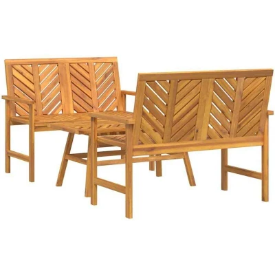 Image of vidaXL 3 Piece Garden Lounge Set Solid Wood Acacia