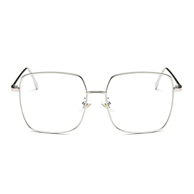 Image of Tofox Blue Light Blocking Glasses Metal Square Frame Eyewear Anti Fatigue Men Women