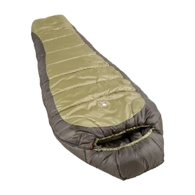 Image of Coleman North Rim 0F Big &amp; Tall Sleeping Bag, Cold Weather Mummy Bag for Adults, No Snag Zipper with Adjustable Hood Warmth Ventilation, PFAS Free
