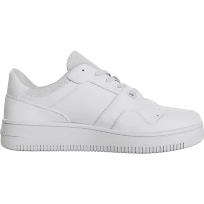 Image of Tommy Jeans Womens New Tjw Retro Basket En0en02505 Cupsole Sneaker, White, 7 UK
