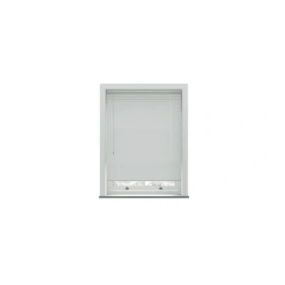 Image of White PVC Venetian Blind 152cm Drop (25mm Slats) 150cm Wide