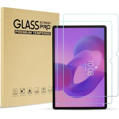 Image of ProCase 2 Pack Screen Protector for 12.7&quot; Lenovo Idea Tab Pro 2025/Yoga Plus 2025/Tab P12 2023, Tempered Glass Film Guard Pro/Yoga Plus/Tab 2025 2023 Release