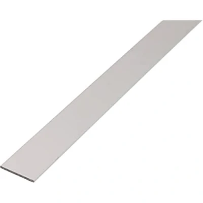 Image of Alberts 473051 Flat Bar Aluminium Anodised Silver 1000 x 40 3 mm