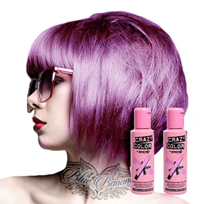 Image of X2 Crazy Color Semi Permanent Colour Hair Dye 100ml (Lavender)