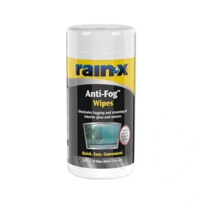 Image of Rain X Anti fog Wipes for Car Windscreen Fog, 40 Units