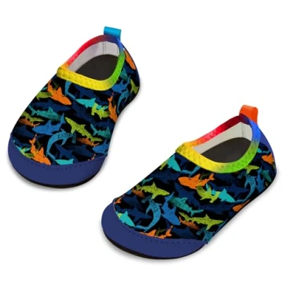 Image of Yorgou Baby Boys Girls Water Shoes Toddler Beach Barefoot Aqua Socks Non Slip for Pool