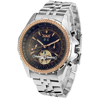 Image of FORSINING Men&#039;s Special Design Automatic Analog Tourbillon Watch with Stainless Steel Bracelet