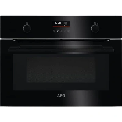 Image of AEG KMK565060B 43L Built In 1000w Microwave Oven Combination Black