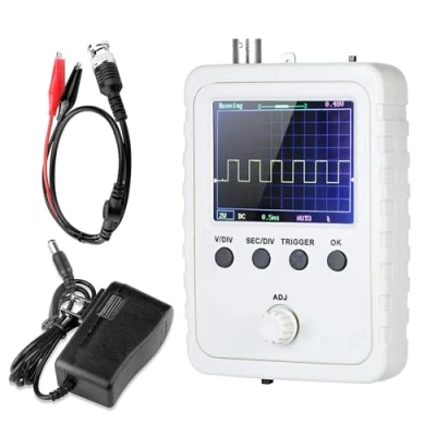 Image of Treedix Shell Oscilloscope Kit Handheld Advanced Digital 1 MSa/s Real Time Sampling Rate 2.4 inch TFT Display, Open Source SMD Probe