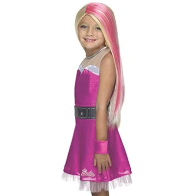 Image of Rubie&#039;s 36400NS Barbie Sparkle Child Fancy Dress Wig, Blonde, One Size