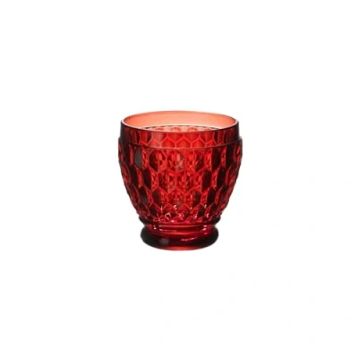 Image of Villeroy &amp; Boch Boston Coloured Shot Tumbler, Crystal, Red