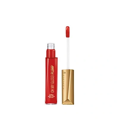 Image of Rimmel London Oh My Gloss Plump Lip Shine with Moisturising Oils, Soft Lips and Ultra Bright Finish 3D Effect, 500 Saucy, 6 ml