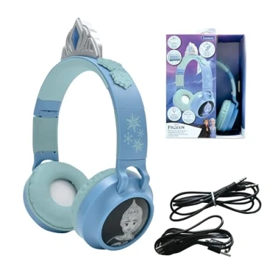 Image of LEXIBOOK HPBT015FZ Wireless Bluetooth Kids Headphones Disney Frozen, Blue