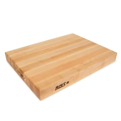 Image of Boos Block Pro Chef Series Extra Thick Chopping Board Butchers North American Hard Maple Wood Large 20 x 15 2.25 Inches
