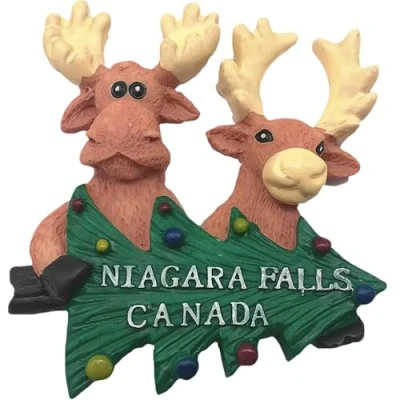 Image of 3D Moose shape Niagara Falls Canada fridge magnet,Home &amp; kitchen decoration magnetic sticker refrigerator magnet tourist souvenir gift