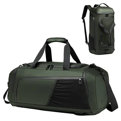 Image of Gym Sports Bag for Men,40L Waterproof Duffle with Shoes Compartment and Wet Pocket,Travel Duffel Shoulder Strap Backpack