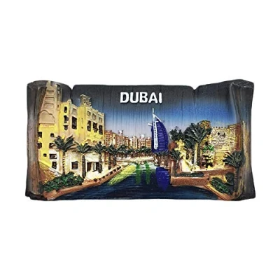 Image of Dubai 3D Refrigerator Magnet Tourist Souvenirs Resin Magnetic Stickers Fridge Home &amp; Kitchen Decoration from China