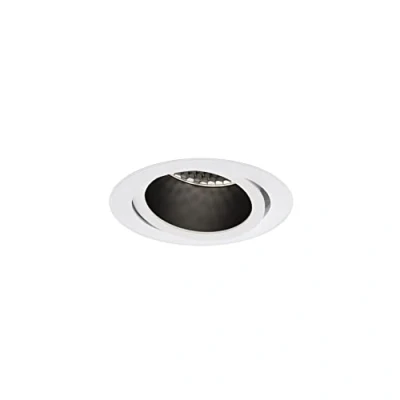 Image of Pinhole Slimline Round Flush Adjustable Fire Rated Downlight Matt White, GU10