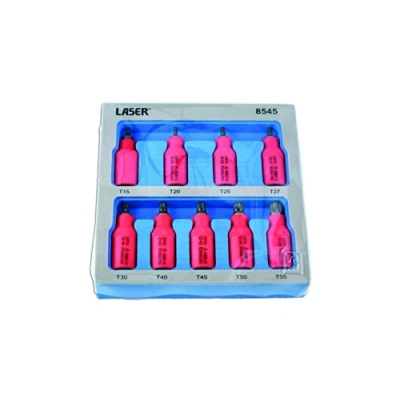 Image of Laser 8545 Insulated Star Bit Socket Set 3/8&quot; D 9pc