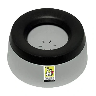 Image of Road Refresher Prestige Non Spill Pet Water Bowl, Grey, Large , Pack of 1