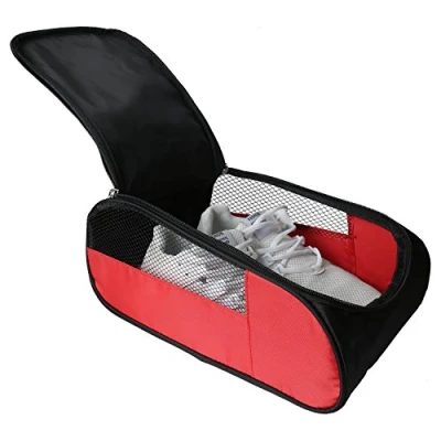 Image of Getfitsoo Golf Shoe Bag, Shoes Bags Men/Women Outdoor Zippered Carrier with Ventilation Sport Bag Travel Bags, Red, Common