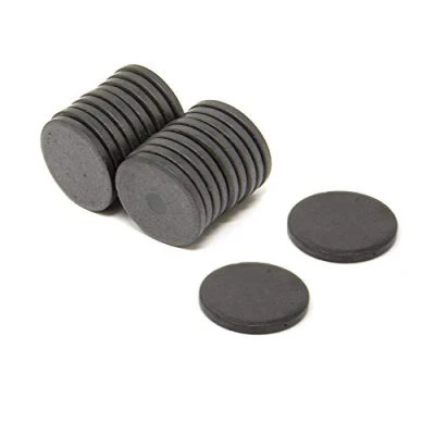 Image of Magnet Expert® 25mm x 3mm thick Y10 Ferrite 0.69kg Pull (Pack of 20)