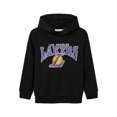 Image of NAME IT Boy&#039;s Nkmjacima NBA Sweat Wh Bru Noos Ous Sweatshirt, black, 134/140 cm